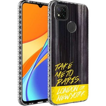Zore Xiaomi Redmi 9C Airbag Kenarlı Renkli Desenli Silikon Elegans Kapak Kılıf