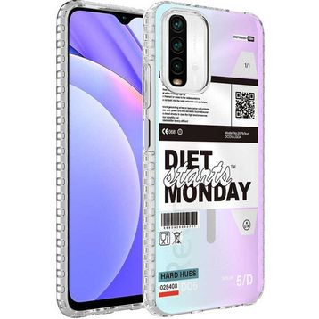 Zore Xiaomi Redmi Note 10 Airbag Kenarlı Renkli Desenli Silikon Elegans Kapak Kılıf
