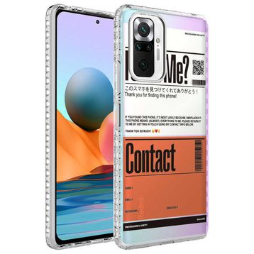Zore Xiaomi Redmi Note 10 Pro Airbag Kenarlı Renkli Desenli Silikon Elegans Kapak Kılıf