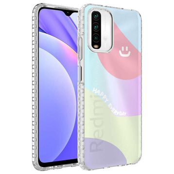 Zore Xiaomi Redmi Note 10S Airbag Kenarlı Renkli Desenli Silikon Elegans Kapak Kılıf
