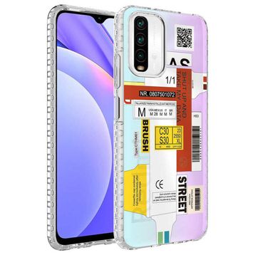 Zore Xiaomi Redmi Note 10S Airbag Kenarlı Renkli Desenli Silikon Elegans Kapak Kılıf