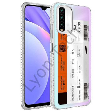 Zore Xiaomi Redmi Note 10S Airbag Kenarlı Renkli Desenli Silikon Elegans Kapak Kılıf