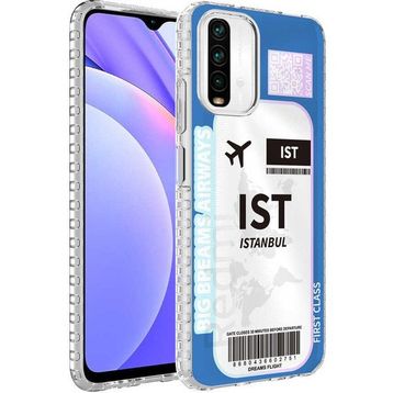 Zore Xiaomi Redmi Note 10S Airbag Kenarlı Renkli Desenli Silikon Elegans Kapak Kılıf