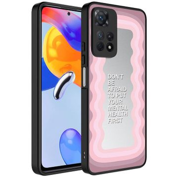 Zore Xiaomi Redmi Note 11 Pro 5G Aynalı Desenli Kamera Korumalı Parlak Mirror Cep Telefonu Kılıfı