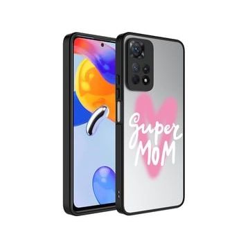 Zore Xiaomi Redmi Note 11 Pro 5G Aynalı Desenli Kamera Korumalı Parlak Mirror Cep Telefonu Kılıfı