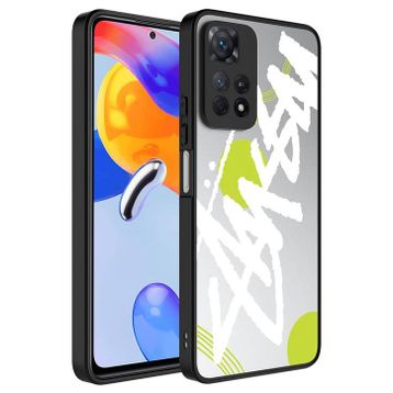 Zore Xiaomi Redmi Note 11 Pro 5G Aynalı Desenli Kamera Korumalı Parlak Mirror Cep Telefonu Kılıfı