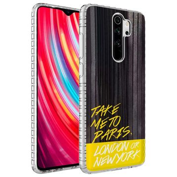 Zore Xiaomi Redmi Note 8 Pro Airbag Kenarlı Renkli Desenli Silikon Elegans Kapak Kılıf