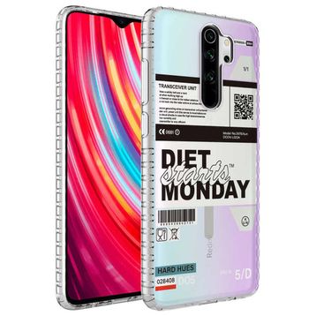 Zore Xiaomi Redmi Note 8 Pro Airbag Kenarlı Renkli Desenli Silikon Elegans Kapak Kılıf
