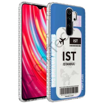 Zore Xiaomi Redmi Note 8 Pro Airbag Kenarlı Renkli Desenli Silikon Elegans Kapak Kılıf