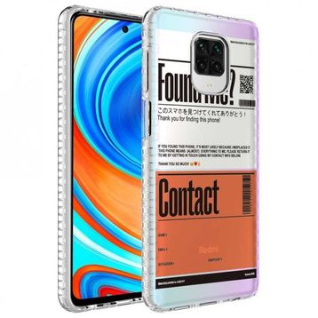 Zore Xiaomi Redmi Note 9 Pro Airbag Kenarlı Renkli Desenli Silikon Elegans Kapak Kılıf