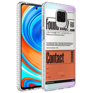 Zore Xiaomi Redmi Note 9 Pro Airbag Kenarlı Renkli Desenli Silikon Elegans Kapak Kılıf