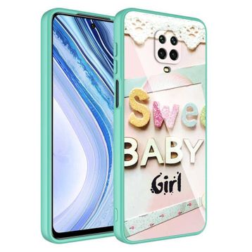 Zore Xiaomi Redmi Note 9 Pro Kamera Korumalı Desenli Sert Silikon Epoksi Kapak Kılıf
