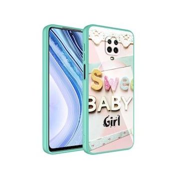 Zore Xiaomi Redmi Note 9 Pro Kamera Korumalı Desenli Sert Silikon Epoksi Kapak Kılıf