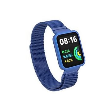 Zore Xiaomi Redmi Watch 2 Lite KRD-58 Mavi Metal Kordon