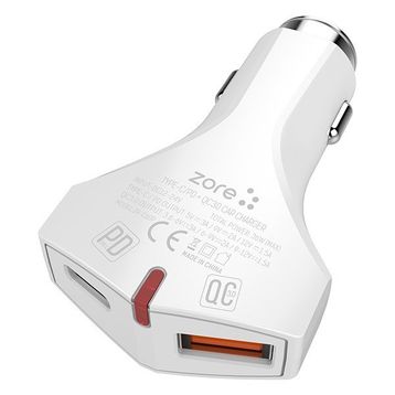 Zore ZRC60P Type-c 2 İn 1 Araç Şarj Seti