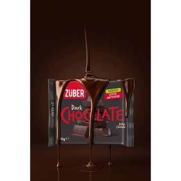 Züber 42 gr Bitter Çikolata (6 adet)