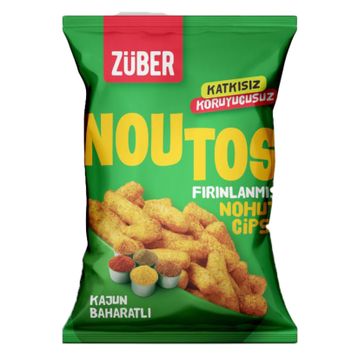 Züber 55 gr Kajun Baharatlı Noutos Fırınlanmış Nohut Cipsi
