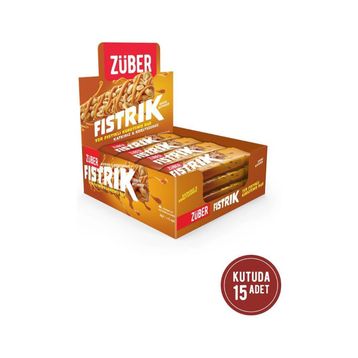 Züber Fıstrık 30 gr Yer Fıstıklı Kuruyemiş Bar (15 adet)