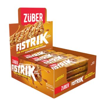Züber Fıstrık 30 gr Yer Fıstıklı Kuruyemiş Bar (15 adet)
