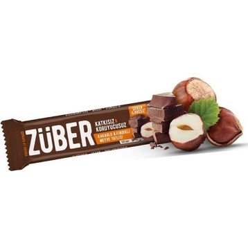 Züber Kakaolu ve Fındıklı Doğal Meyve Tatlısı 40 gr
