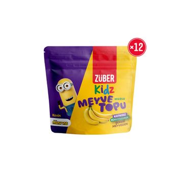 Züber Kidz Muzlu 42 gr Meyve Topu (12 adet)