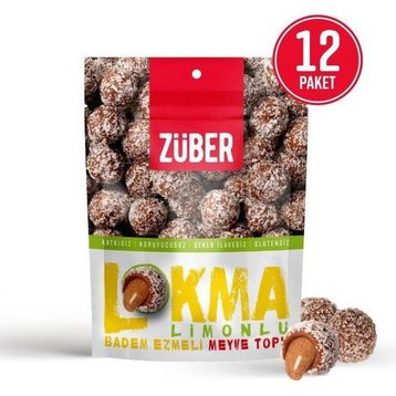 Züber Lokma Limonlu Badem Ezmeli 96 gram Meyve Topu