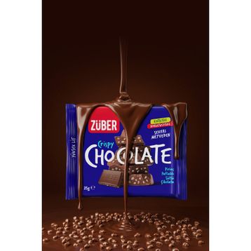 Züber Pirinç Patlaklı 35 gr Sütlü Çikolata (6 adet)