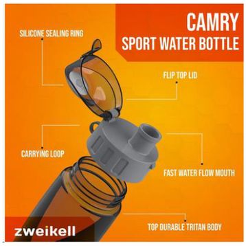 Zweikell Camry Sleeve Military Green Bpa İçermeyen 650 ml Tritan Suluk