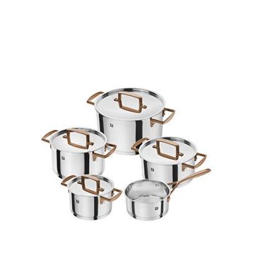 Zwilling Bellasera 5'li Gümüş Çelik Tencere Tava Seti
