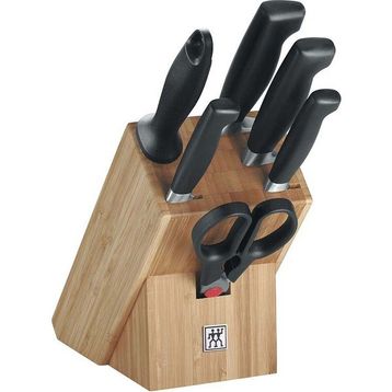 Zwilling Four Star Natural Bambu Blok 7 Parça Bıçak Seti