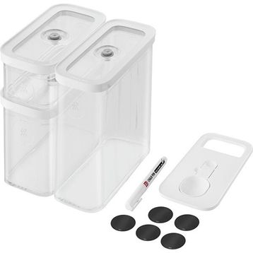 Zwilling Fresh & Cube 5'li Set M Beyaz Saklama Kabı