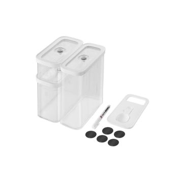 Zwilling Fresh & Cube 5'li Set M Beyaz Saklama Kabı