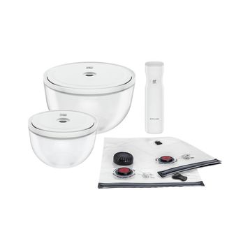 Zwilling Fresh & Save Bowls M/L 9 Parça Cam Vakumlu Başlangıç Seti