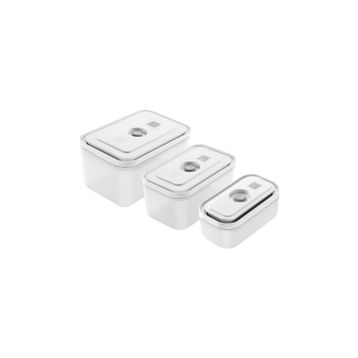 Zwilling Fresh & Save S M L Yarı Şeffaf Gri Vakumlu Saklama Kabı Seti
