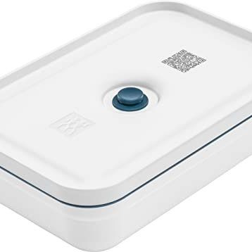Zwilling Fresh Save Vakumlu L Düz Plastik Beyaz Akdeniz Mavisi Yemek Taşıma Kabı
