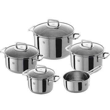 Zwilling Quadro 9 Parça Çelik Tencere Seti