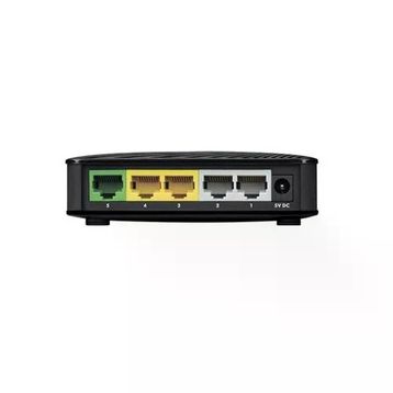 Zyxel GS-105B V5 5 Port 10/100/1000 Gigabit Ethernet Metal Kasa Mini Desktop Switch