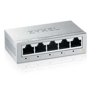 Zyxel GS-105B V5 5 Port 10/100/1000 Gigabit Ethernet Metal Kasa Mini Desktop Switch