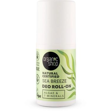 Organic Shop Doğal Sertifikalı Sea Breeze Alg ve 7 Mineral 50 ml Kadın Deodorant Roll-On