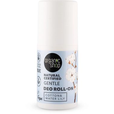 Organic Shop Doğal Sertifikalı Gentle Pamuk ve Nilüfer 50 ml Kadın Deodorant Roll-On