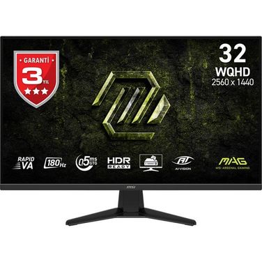 MSI MAG 325QF E18V 31.5 inç 180Hz 0.5ms Oyuncu Monitörü