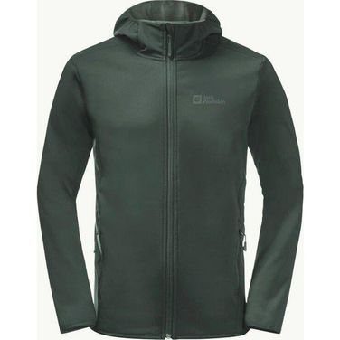 Jack Wolfskin Bornberg Hoody Yeşil Softshell Kapüşonlu Outdoor Erkek Ceket