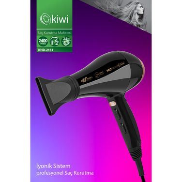 Kiwi KHD-2151 Profesyonel Iyonik Saç Kurutma Makinesi