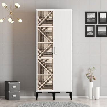 Variant Mobilya Kumsal 2 Kapılı PS Beyaz Beyaz Gardrop