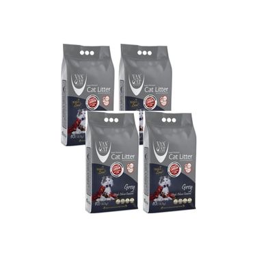 Vancat 4x10 lt Aktif Karbonlu Kedi Kumu