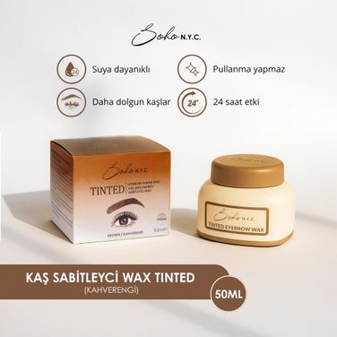 Soho N.Y.C Kaş Sabitleyici Şekillendirici Hacimlendirici Kahverengi 50 ml Wax