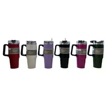 Cooker YK1462 Pipetli 900 ml Bordo Çelik Bardak Termos