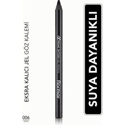 Flormar Extreme Tattoo Gel Pencil 006 Onyx Göz Kalemi