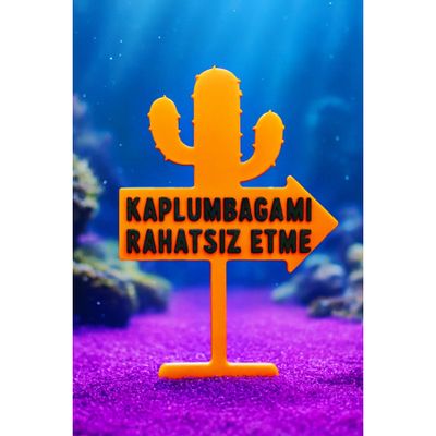 T×DEM Kaplumbaga Bahçesi için Kaplumbağamı Rahatsız Etme Dekoru ( Karma Renkler )