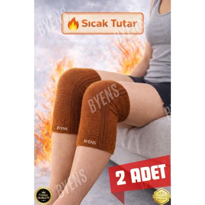 BYENS Yün Dizlik Termal Yünlü Medikal Motosiklet Termo Kadın Erkek Yünlü Kışlık Deve Yünü Tüyü Rengi